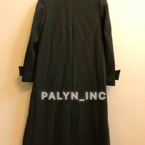 NWT ZARA KHAKI LONG DOUBLE-BREASTED WOOL MILITARY COAT - Picture 8 of 12